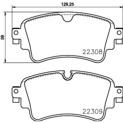 Immagine di BREMBO Kit pastiglie freno predisposto per visualizzazione avviso usura con bulloni pinza freno, lamierino anticigolío accessori P85154NX