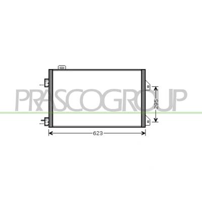 Immagine di PRASCO RN322C003 Condensatore 14 11 Alluminio 603 RENAULT: CLIO 2