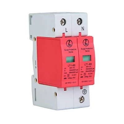 Immagine di Scaricatore di Sovratensione, Akozon Bassa Tensione Casa 2p 20KA Limitatore Sovratensione Dispositivo Protezione Contro le Sovratensioni(2P65KA)