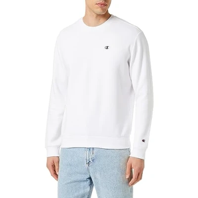 Immagine di Champion Basic Crewneck Felpa, Uomo, Taglia: Large, White