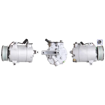 Immagine di LUCAS ACP01105 Compressore Aria Condizionata PAG 46 YF R 134a, 1234yf con guarnizioni FORD: Transit V363 Camion pianale / Telaio, C Max 2, FOCUS 3
