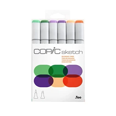 Immagine di COPIC SKETCH SET DA 6 SECONDARY TONES