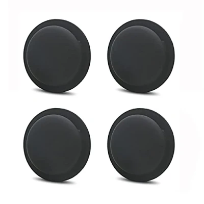 Immagine di Ztowoto Custodia in Silicone Compatibile con AirTag, Protettiva AirTag Colla Antitraccia 4 PZ (4 Nero)