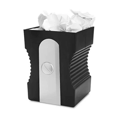 Immagine di Balvi Cestino Carta Sharpener Colore Nero per Raccolta differenziata complemento Perfetto
