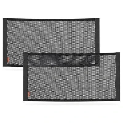 Immagine di TrunkExpert, borsa a rete nano con chiusura strappo, in due parti, 60x30 cm universale per bagagliaio, organizer, robuste strisce di auto, 2 pezzi