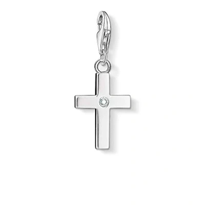 Immagine di Thomas Sabo Ciondolo da Donna, Argento 925, Silver Cross 1 Gem Pendant