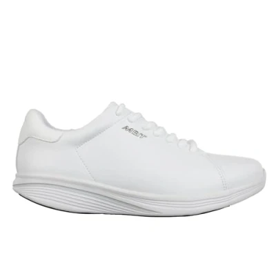 Immagine di MBT Kuni Lace UP Sneakers Sportive per Uomo Stile Moderno Scarpe da Passeggio Anatomiche e Comode Calzature Fisiologiche Confort Stabilità con Suola Curva. Lacci. Colore Bianco