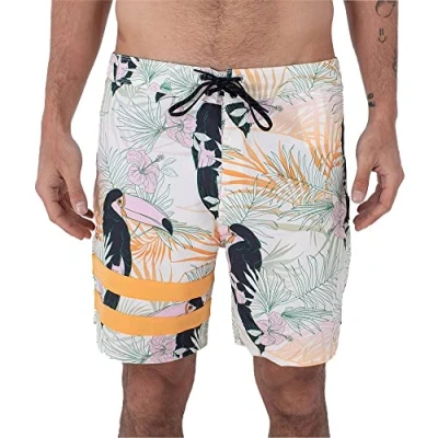 Immagine di babylegs division Phantom Eco Block Party 18&#039; Costume da Bagno Uomo, Bone (Barely Bone), 40