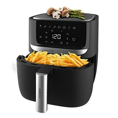 Immagine di Cecotec Friggitrice ad Aria Cecofry Advance Precision. Air Fryer 1700 W, Capacità 5,5 L, Dietetica, Finitura in Acciaio Inox, Bilancia Integrata, Selezione della Temperatura, Timer