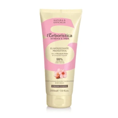 Immagine di L&#039;Erboristica Athena&#039;s Crema Corpo Profumata, Elasticizzante e Protettiva Idratante con Olio di Mandorle Dolci 200 ml