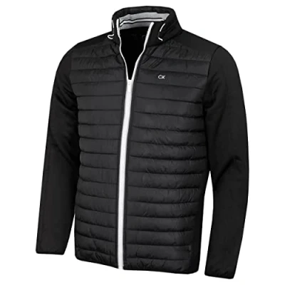 Immagine di Calvin Klein Mens 2020 CK Hybrid Isolate Giacca leggera Nero/argento XL
