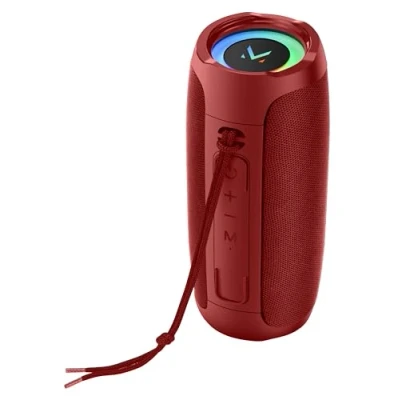 Immagine di MAJESTIC FLASH Speaker Bluetooth luci led multicolore, Ingressi USB/MicroSD/AUX, batteria ricaricabile, Funzione TWS, Rosso