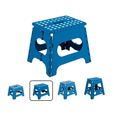Immagine di ARREGUI TB 027 A Sgabello Pieghevole Multiuso per Adulti o Bambini Scala Scalino cucina, bagno, campeggio 27 cm di altezza Blu