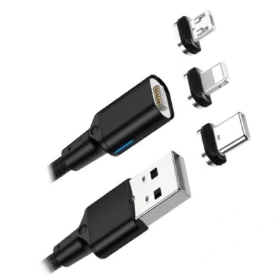Immagine di APM 570380, cavo magnetico 3 in 1, Lightning/USB C/Micro USB, 1M