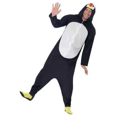 Immagine di SMIFFYS Costume da pinguino, tutto in uno con cappuccio
