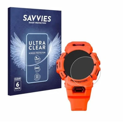 Immagine di savvies (6 Pezzi Pellicola Protettiva per Casio G Shock GBA 900 Protezione Schermo Trasparente