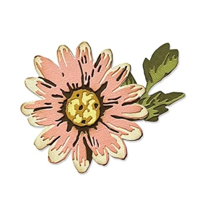 Immagine di Sizzix 666283 Set Forma di Fiore, 7 Pezzi Fustelle Thinlits PK Blossom Tim Holtz, 666283, Multi Colour, One Size