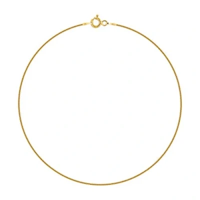 Immagine di PLANETYS Cavigliera Argento Sterling 925 Placcato Oro 18K Modello Catenina Serpente Larghezza: 1 mm