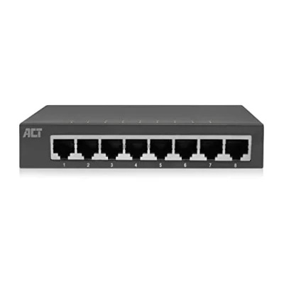 Immagine di ACT switch 8 porte, Gigabit LED porta, LAN 1000 Mbps, alloggiamento in metallo AC4418