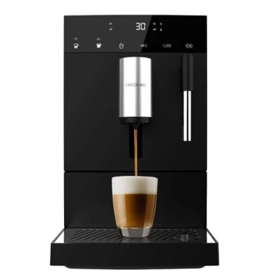 Immagine di Cecotec Macchina da Caffè Espresso Cremmaet Compact Steam. 1350 W, 19 bar, Sistema Thermoblock, Serbatoio in Grana 150 gr con Macinino e 1,1 L di Acqua, Compatta Vaporizzatore