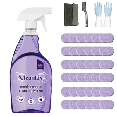 Immagine di Cleanlix Cleaning Spray, Cleaner For Instant Stain Removal, All Purpose Spray With Tablets, The In One Solution Every (1 Bottle,Lavender*36)
