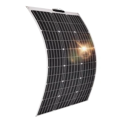 Immagine di Pannello solare flessibile Technaxx da 100W Facile installazione ed ideale per campeggio, caravan, barca, gazebo, balcone, ecc. monocristallino TX 208