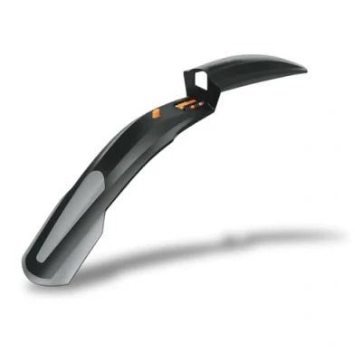 Immagine di SKS Germany, Nero, SHOCKBLADE 26&quot; + 27.5&quot; parafango Anteriore con Ampio Spoiler, Accessori per Mountain Bike (Fissaggio rapido, paraspruzzi in plastica bicomponente), Unisex Adult, One Size