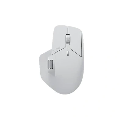 Immagine di Rapoo MT760M mouse wireless 4000 DPI sensore batteria ricaricabile ecologica ergonomica PC &amp; Mac bianco grigio