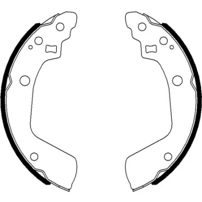 Immagine di TEXTAR 91078600 Ganasce freno 200 31 senza leva a mano SUZUKI: SWIFT 3