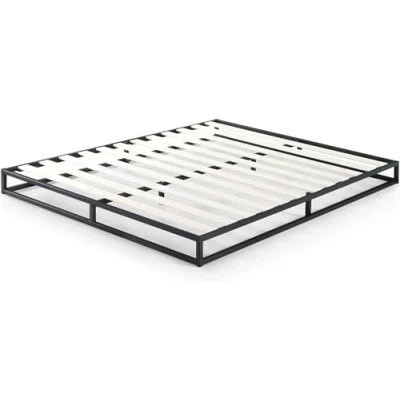 Immagine di Zinus Joseph letto 120x190 cm Strutura 15 di altezza con contenitore sotto il Struttura a piattaforma in metallo supporto doghe acciaio Nero