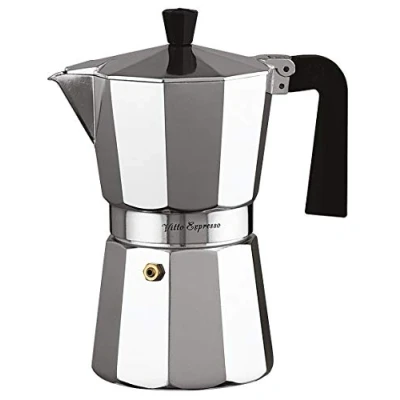 Immagine di Ilsa Caffettiera Vitto Expresso alluminio, colore: argento 9 tazze cm