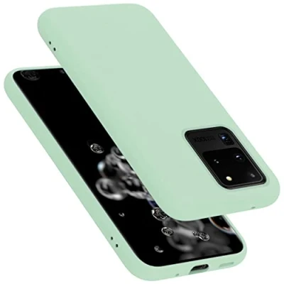 Immagine di Cadorabo Custodia Compatibile con Samsung Galaxy S20 Ultra in Liquid Verde Chiaro Morbida Cover Protettiva Sottile di Silicone TPU Bordo Protezione Slim Case Antiurto Back Bumper Guscio