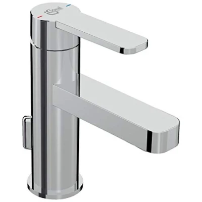 Immagine di Ideal Standard B0618AA Giò Miscelatore monocomando lavabo con asta di comando scarico e piletta in metallo, cromato
