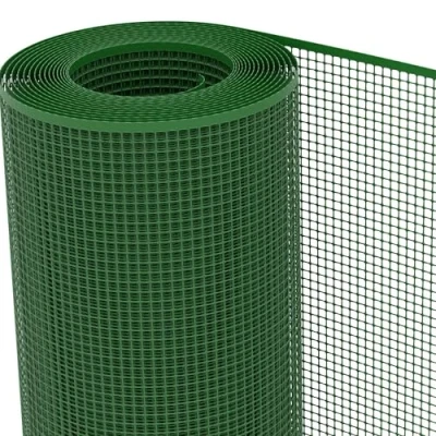 Immagine di Rete Protettiva in Plastica a Maglia Quadrata per Balconi, Cancelli e Recinzioni, TENAX Quadra 10, Verde, 1,00 x 5 m