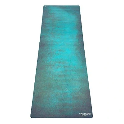 Immagine di yoga DESIGN LAB Tappetino da Combo 2 in 1 Eco Luxury Include cinghia per il trasporto (Aegean Green, 3,5 mm)
