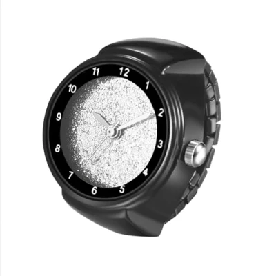 Immagine di JewelryWe Orologio al Quarzo Dito Elastico: da Uomo Donna Semplice in Acciaio Inossidabile senza Numero Idee Regalo per lui lei