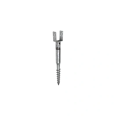 Immagine di Zincato vite in recinzione palo supporto base con staffa quadrata 100 mm x 865