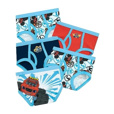 Immagine di Blaze and the Monster Machines confezione da 5 biancheria intima per ragazzi Slip ragazzo Trucks in multipla 4 Anni