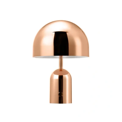 Immagine di Tom Dixon lampada LED da tavolo a batteria Bell Portable, color rame