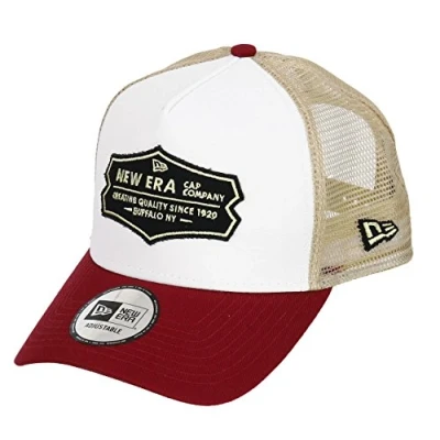 Immagine di New Era cap Adjustable A Frame Trucker Distressed Patch Red/White One Size