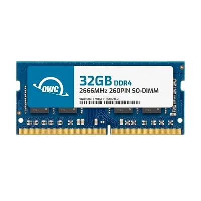 Immagine di OWC 32.0 GB 2666 MHz DDR4 PC4 21300 SO DIMM 260 Pin Upgrade di Memoria, (OWC2666DDR4S32G), per Mac Mini 2018 (macmini18,1), 2019 iMac (iMac19,1) da 27 Pollici e Laptop PC â