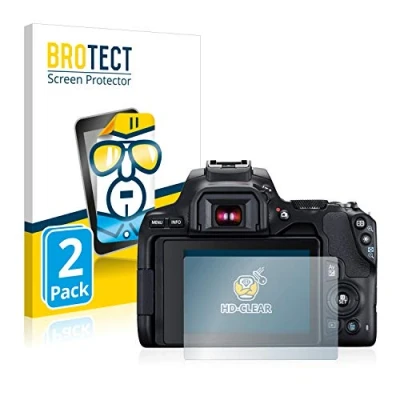 Immagine di brotect Pellicola Protettiva per Canon EOS 250D Protezione Schermo (2 Pezzi) [Trasparente, Anti Impronte]