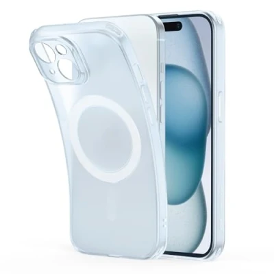 Immagine di ESR Custodia per iPhone 15, Compatibile con MagSafe, Protezione di livello militare, Resistente all&#039;ingiallimento e ai graffi, magnetica Serie Zero, Azzurro