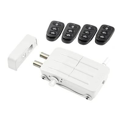 Immagine di ARREGUI CI10B E Serratura di Sicurezza Invisibile per Porta con 4 Telecomandi Antifurto Elettronica Wireless Catenaccio Interno bianco