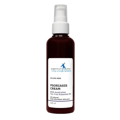 Immagine di argentum plus Argento MSM Crema psoriasi con Tea Tree Australiano 100ml per la pelle soggetta a