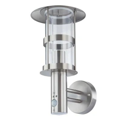Immagine di Lindby Applique da esterni Noemi in acciaio inox, sensore