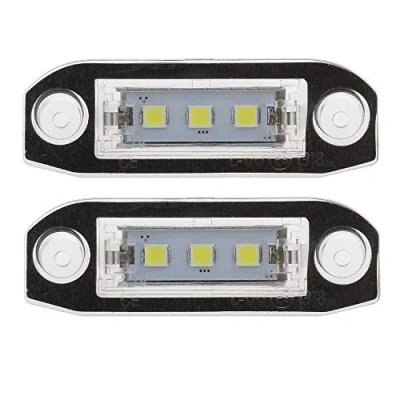 Immagine di GZCRDZ Set di luci LED Canbus per targa, 2 pezzi, colore bianco