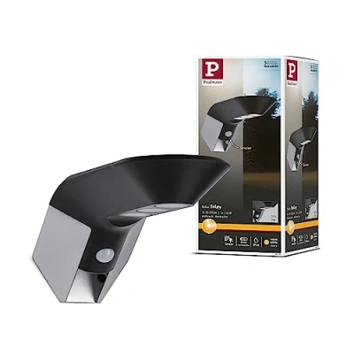 Immagine di Paulmann 94250 Soley Lampada solare da parete per esterno con rilevatore di movimento ERP: G (A G) 1.22 W Bianco caldo Antracite