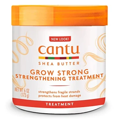 Immagine di Cantu Grow Strong Strengthening Treatment Crema nutriente per capelli fragili Idratante Protegge dai danni dal calore con burro di karitè Previene la rottura dei Senza solfati