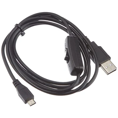 Immagine di Delock Cavo USB 2.0 Spina A, Micro B 1.5 m Nero con interruttore on/off 84803